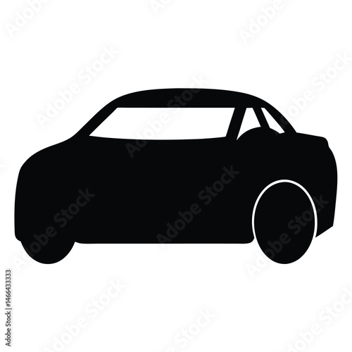 electric car , black and white illustration of vehicles.