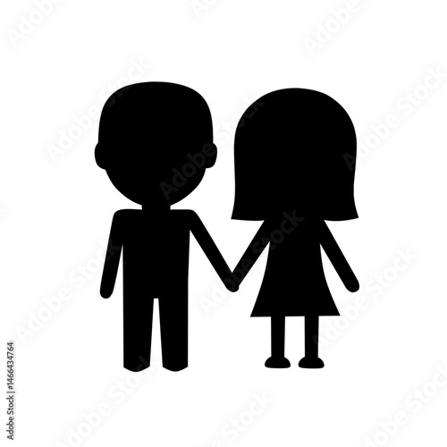 Wallpaper Mural man and woman silhouette Torontodigital.ca