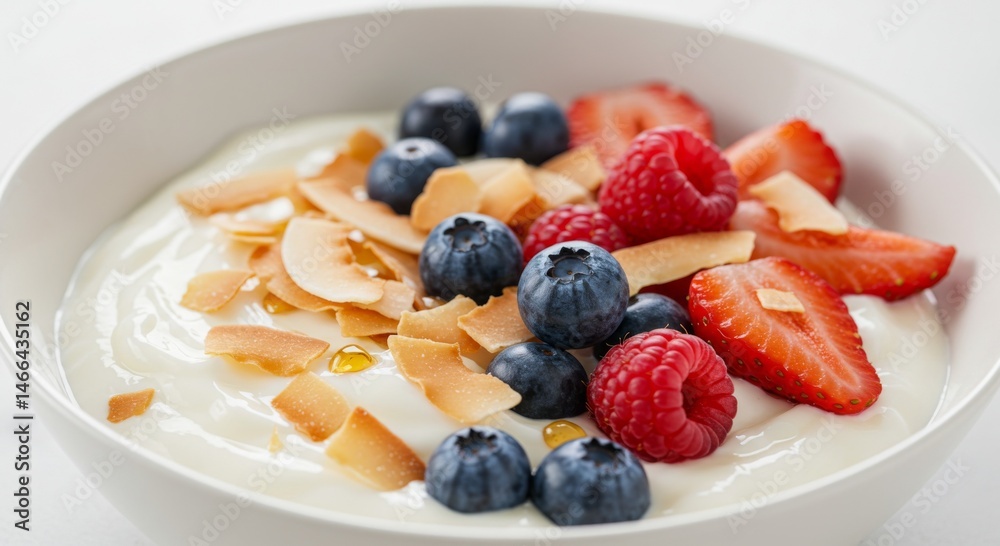 Creamy Yogurt with Summer Berries and Coconut Creamy Yogurt with Summer Berries and Coconut