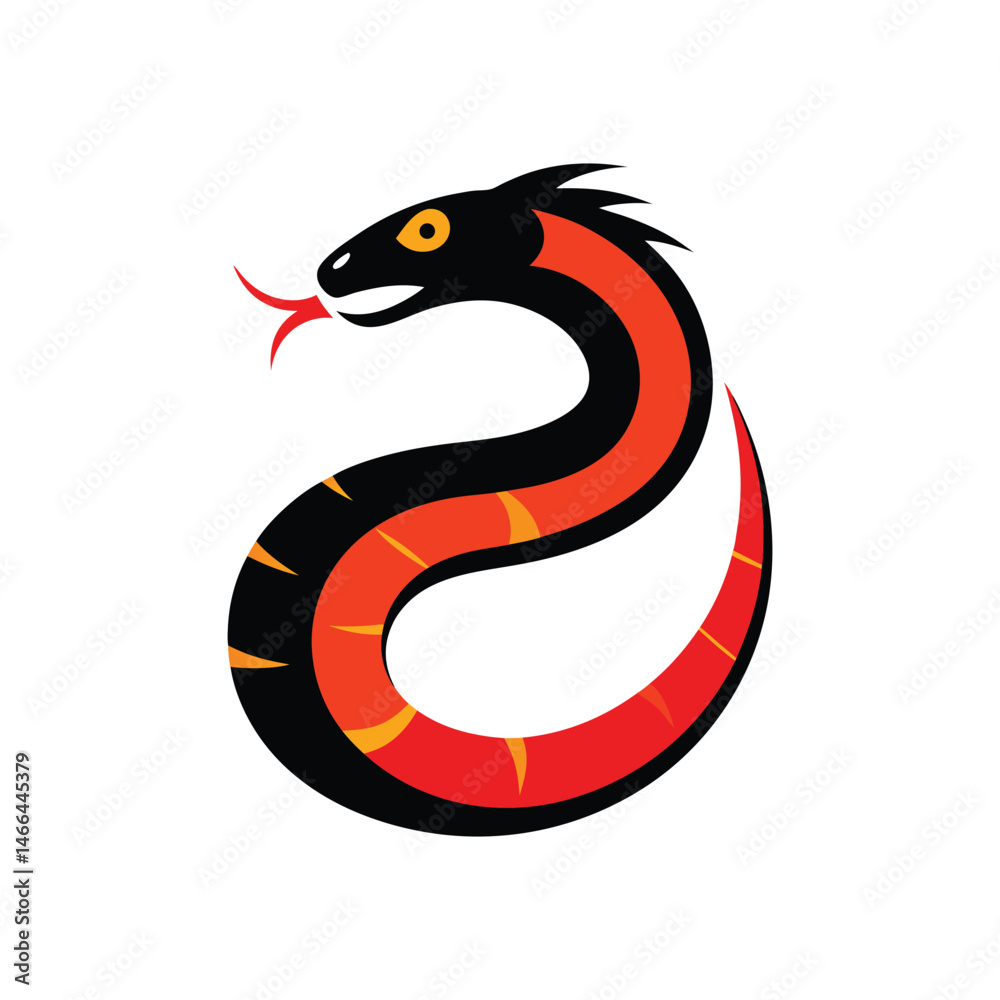 Obraz premium ouroboros snake vector art illustration