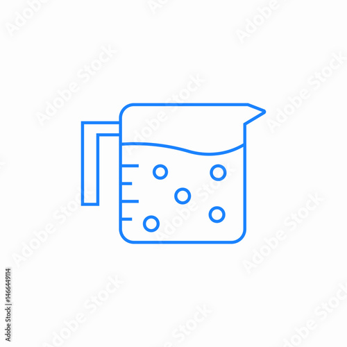jug or decanter with liquid icon sign vector
