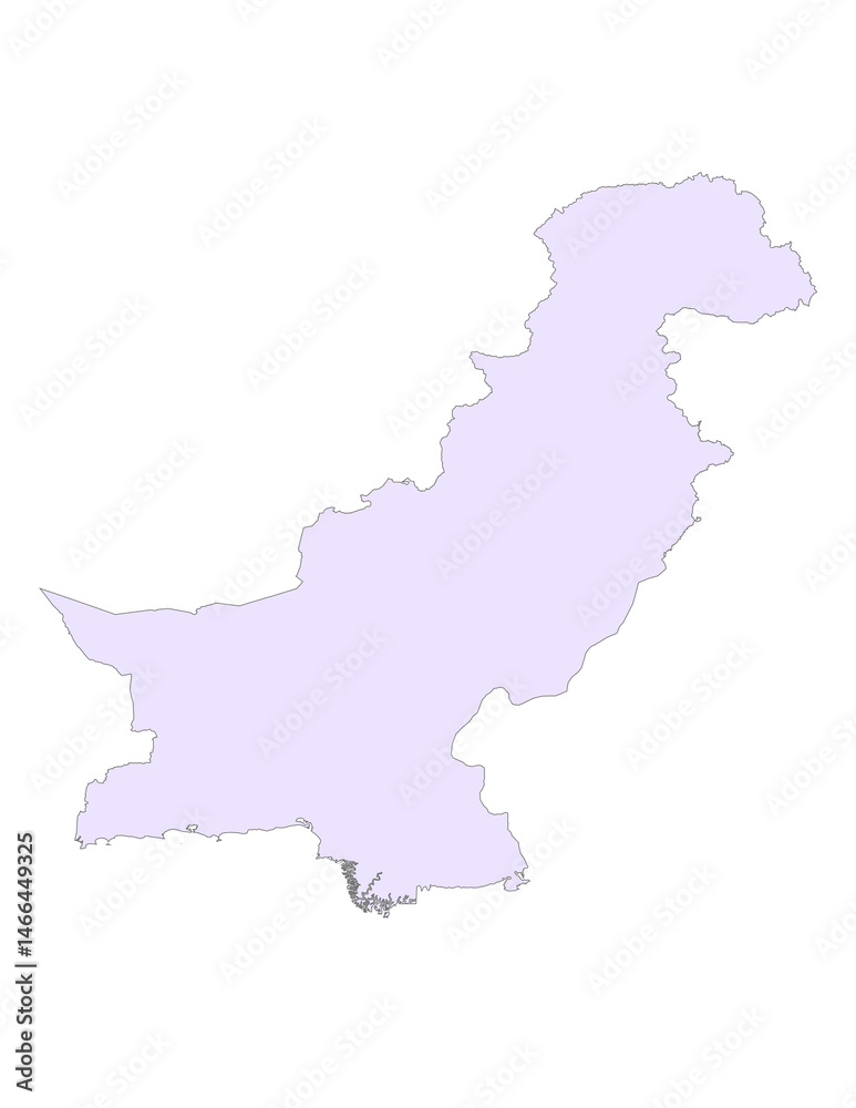 Obraz premium PNG Map of Pakistan