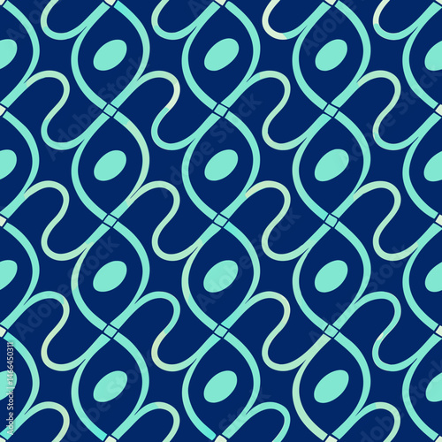 Contemporary Vector Pattern of Thin Elliptical Loops  