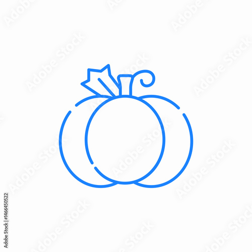 pumpkin vegetable icon sign vector