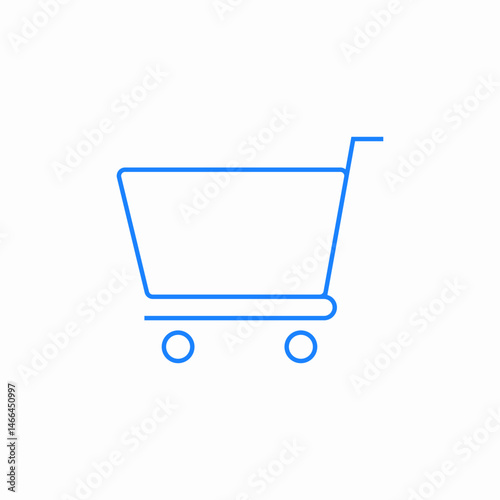 shopping cart icon sign vector
