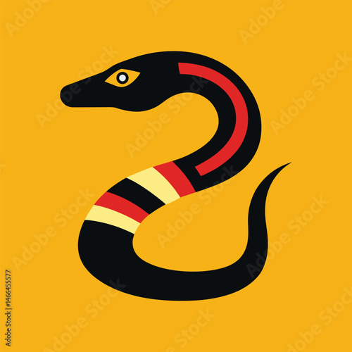 nile snake vector art illustration