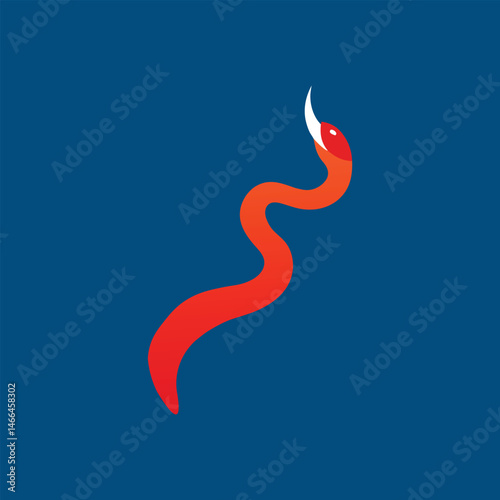 Everest snake vector art illustration
