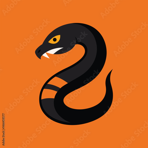 crusher snake vector art illustration