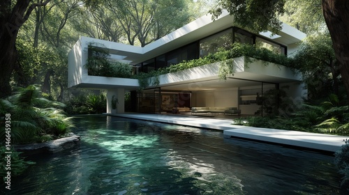 swimming pool in the garden
