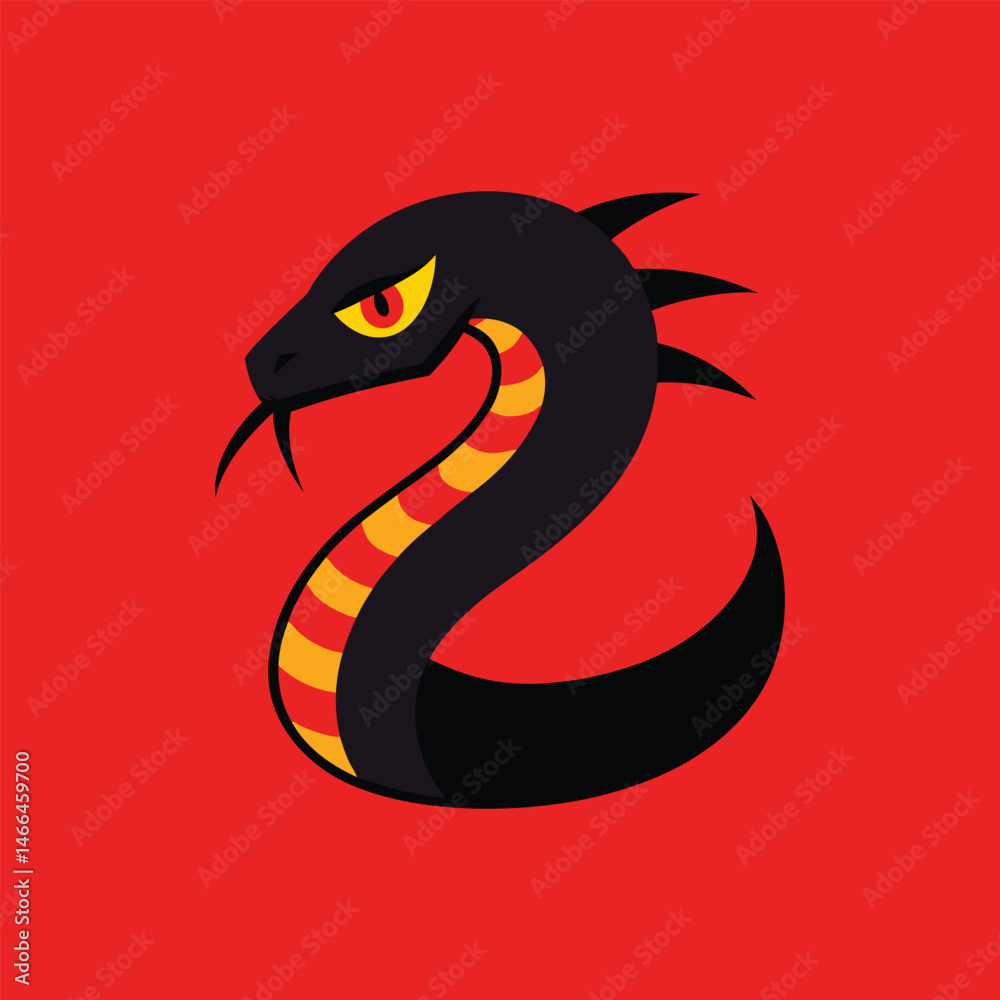 custom made wallpaper toronto digitalslayer snake vector art illustration