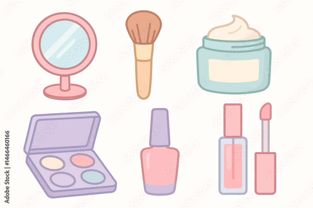 Pastel makeup Vector