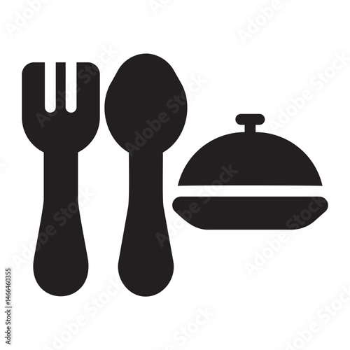 catering glyph icon
