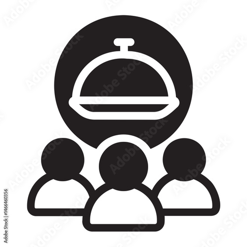 catering glyph icon