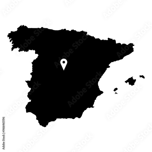 Spain Map Glyph
