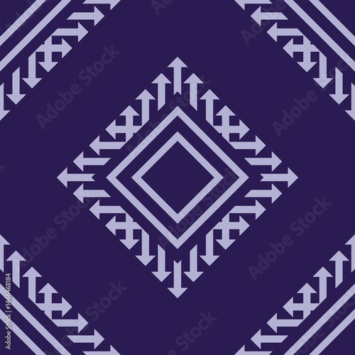 Seamless oriental geometric ethnic pattern for printing