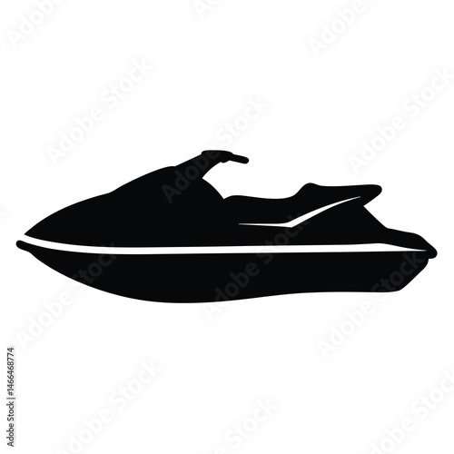 jet ski , black and white illustration of vehicles.