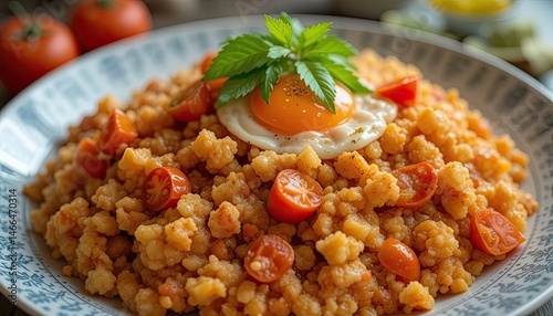 Delicious Sp?tzle with Tomatoes and a Fried Egg: A Culinary Delight photo