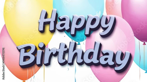 Animated greeting card with text 
