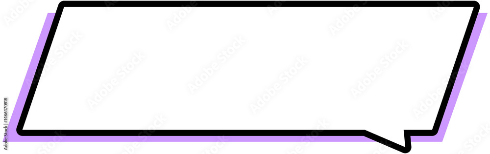Obraz premium Slanted Dialog box 