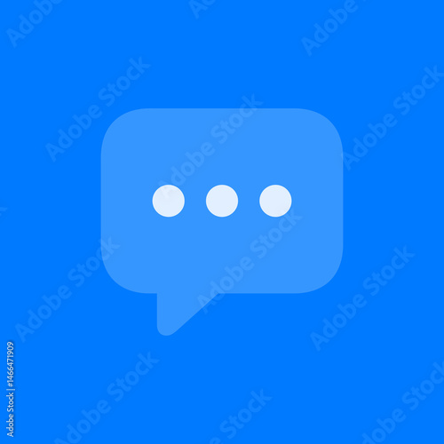 Filled Chat Bubble with Ellipsis Icon