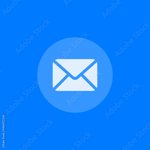 Filled Circle Envelope Icon