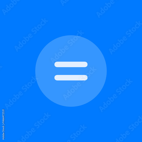 Filled Circle Equal Sign Icon