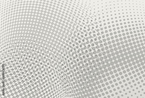Tech-style dotted vortex background. Abstract visualization of flow dynamics, machine learning, digital communication, or sound wave propagation in a futuristic minimal aesthetic