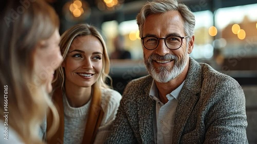 Joyful Conversation: A Captivating Moment of Connection and Laughter Among Friends