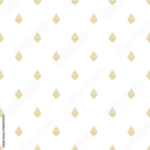 Thai pattern seamless outline style