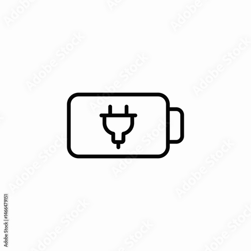 plug battery icon sign vector