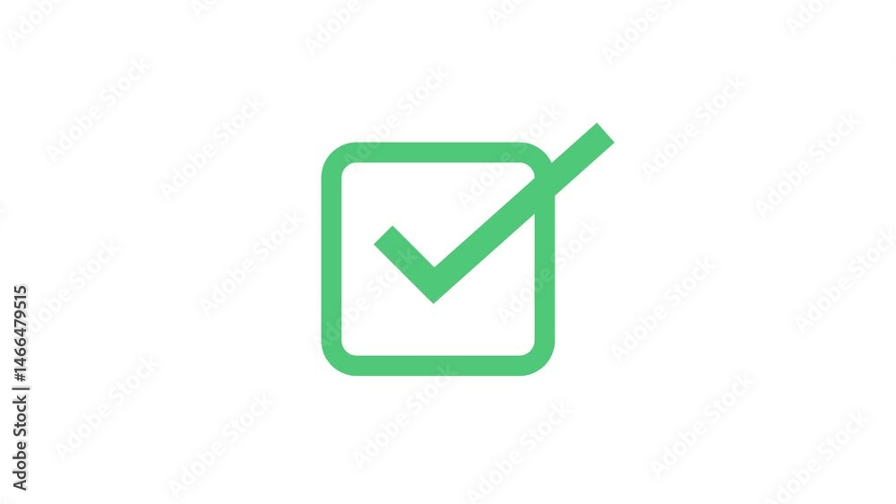 Green check mark icon animation Green check mark icon animation