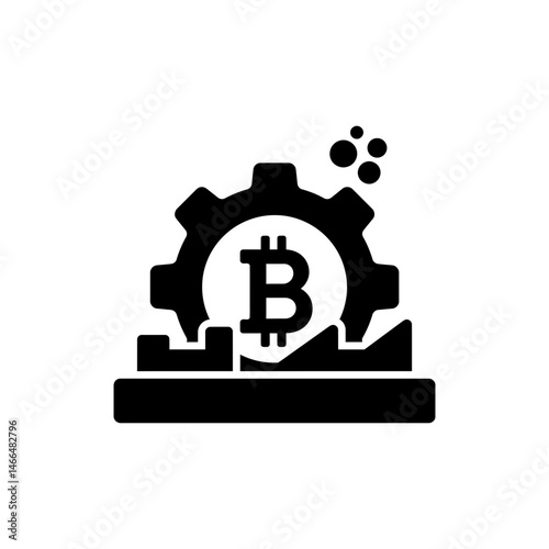 Bitcoin in Factory Gear System for Industrial Cryptocurrency