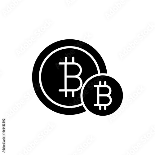Bitcoin with Progress Step Counter - Minimal Icon