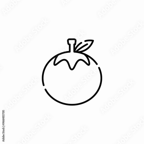 tomato vegetable icon sign vector