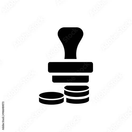 Coin Being Stamped for Minting in Financial Industry
