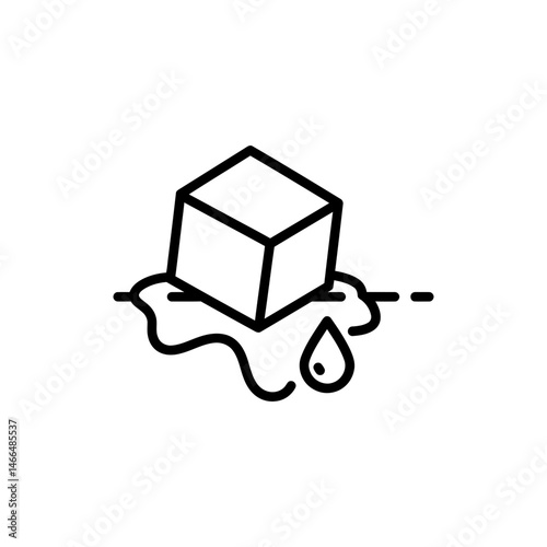 Ice Cube Melting with Drop