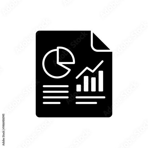 Report with Pie and Bar Graphs Representing Business Data and Analytics