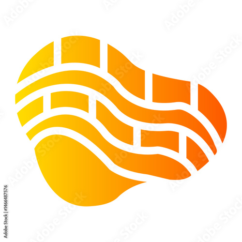 surface mine Gradient icon