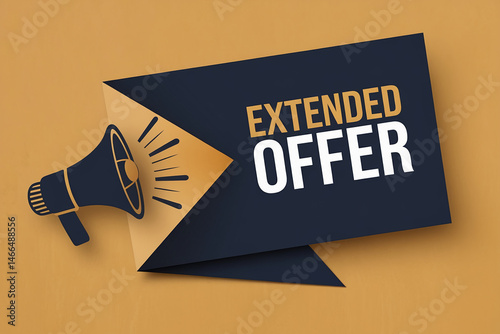 Abstract graphic design featuring a megaphone announcing 
