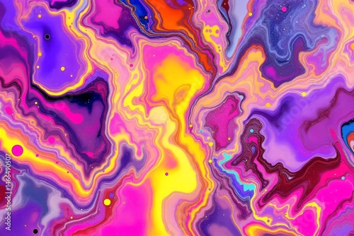 Neon glitch marble texture with abstract noise