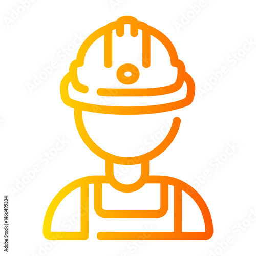 miner Line Gradient Icon