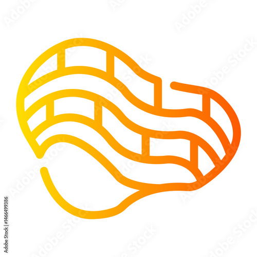surface mine Line Gradient Icon