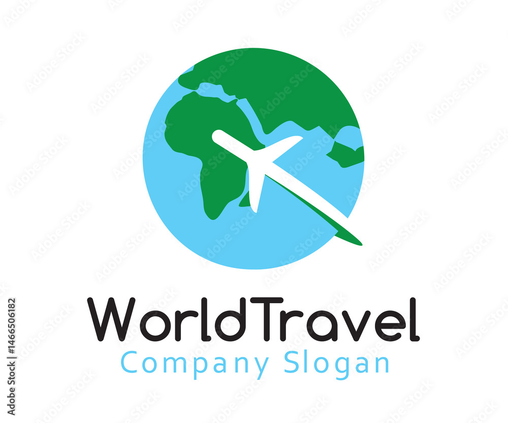world and airplane logo vector design symbol world and airplane logo vector design symbol