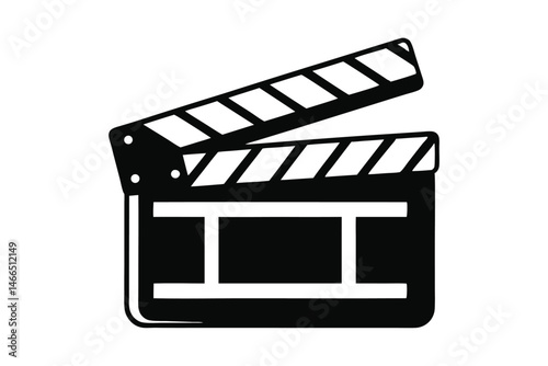 An open black and white clapperboard symbolizes cinema industry success and collaboration well