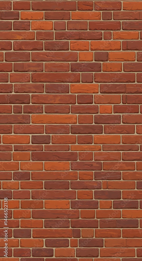 Fototapeta premium Crimson Tapestry of Brick