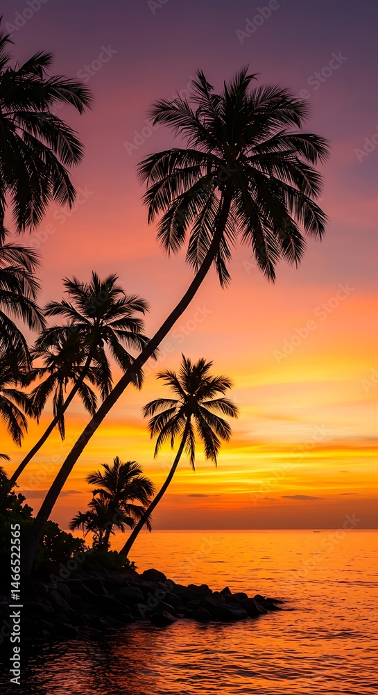 Naklejka premium Sunset Serenade