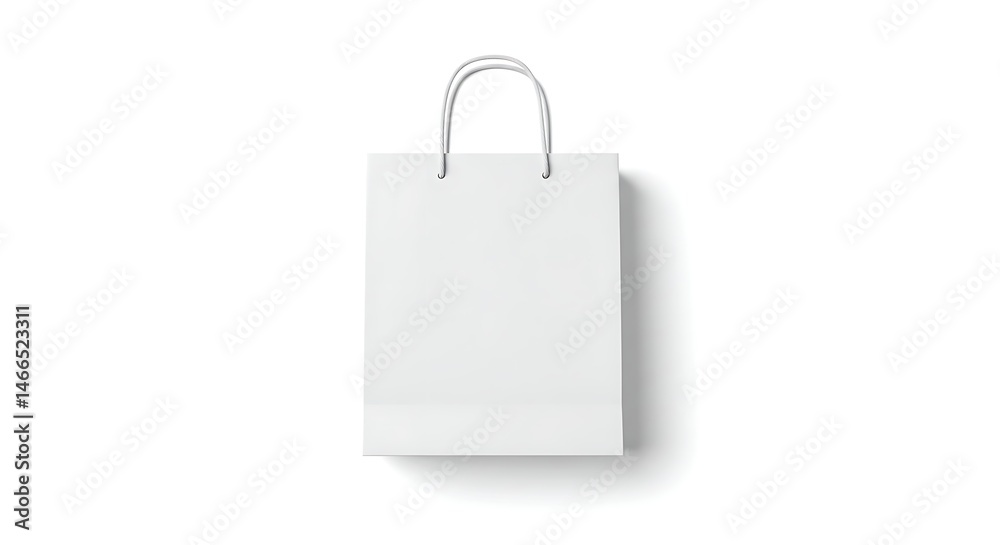 Isolated Shopping Bag on White Background Simple Presentation Isolated Shopping Bag on White Background Simple Presentation