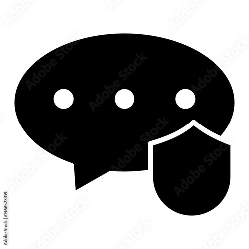 Cybersecurity Glyph Icon