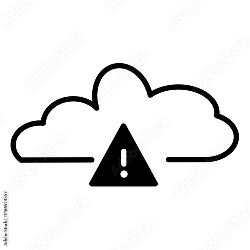Cybersecurity Glyph Icon