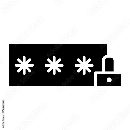 Cybersecurity Glyph Icon
